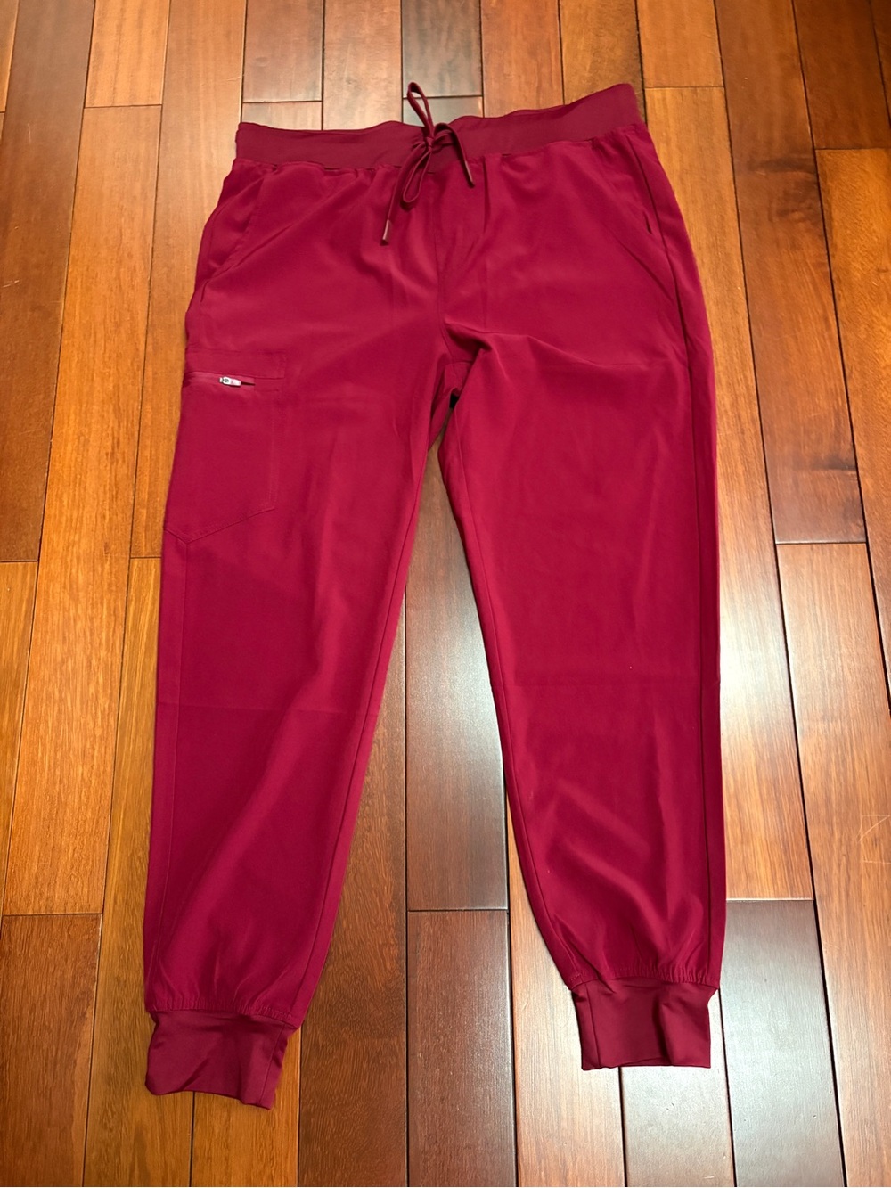 Maroon Drawstring Jogger Pants ladies XL
